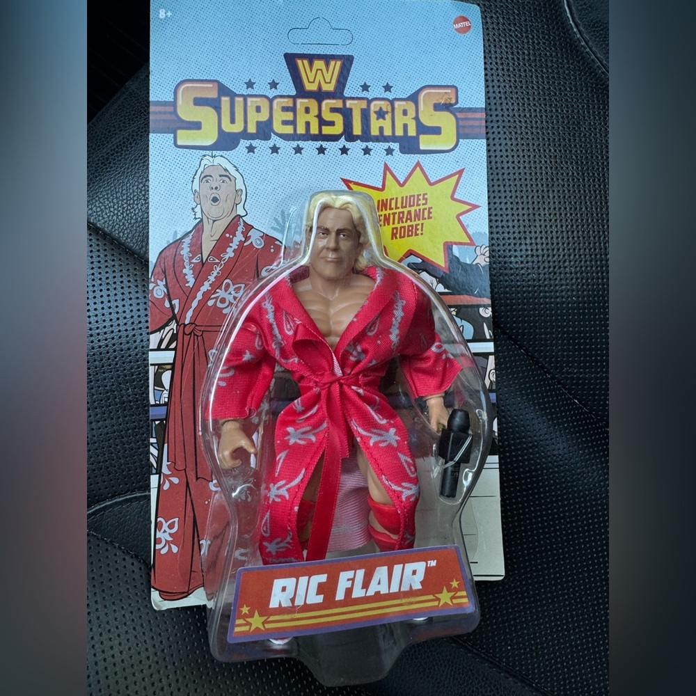 WWE Ric Flair Figure in Red Robe Mattel WWE Superstars Retro RIC FLAIR